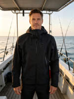 Veste de pêche technique imperméable légère à coque rigide pour la pêche à la ligne