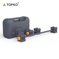 Ensemble d'haltères réglables TOPKO 3 en 1 (hantel, barre, kettlebell) avec étui de rangement portable pour entraînement à domicile