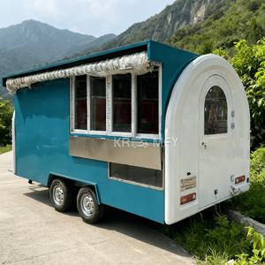 Street Pizza Cart 4 Wheel <b>Ice</b> <b>Cream</b> Snack Fast Mobile Kitchen Food Truck Juice Concession Trailer - Product Image 1