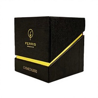 Boîtes Cadeaux de Luxe Personnalisées pour Bougies en Papier, Emballage de Pots avec Couvercle et Kit Vide en Gros, Carré Rigide Noir et Blanc