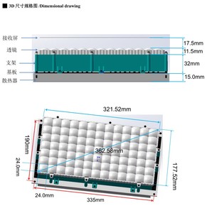 وحدة طباعة ثلاثية الأبعاد 13.<span class=keywords><strong>3</strong></span> بوصة 200 × 300 مم, 405nm ، UV ، lightsource ، أضواء <span class=keywords><strong>LED</strong></span> ، عالية الأداء ، طابعة ثلاثية الأبعاد ، مصباح علاج واسع - Product Image 6