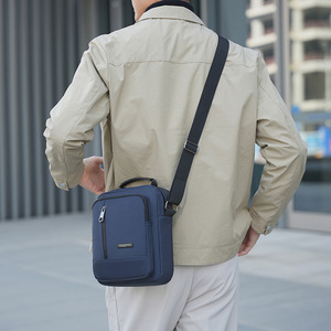 Wholesale <b>Mens</b> Single-shoulder Oxford Tote <b>Large</b> Capacity Solid-color Versatile Multi-compartment Stylish Crossbody <b>Bag</b> - Product Image 6