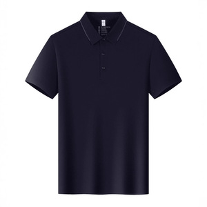 Camiseta Polo de Manga Corta, Color Sólido, Poliéster Transpirable, Uso Diario, Uniformes de Trabajo Unisex, Logotipo Bordado Personalizado - Product Image 1