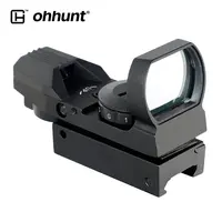Ohhunt OEM ODM 1x22 Mini paralaks ücretsiz 4 Reticle kırmızı yeşil nokta yansımalı nişangah kapsam 11mm 20mm