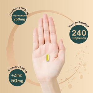 Capsule per il Supporto Immunitario OEM/ODM |   Formula di L-Lisina, Quercetina e Vitamina C |   Vendita all'Ingrosso e Etichetta Privata - Product Image 4