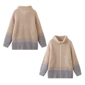 Otoño nuevo estilo elegante de gama alta cómodo solapa de lentejuelas suéter brillante para mujer - Product Image 4