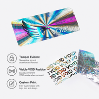 Étiquette de vérification de produit anti-effraction magnétique à faible MOQ pour pots de soins de la peau et validation d'authenticité