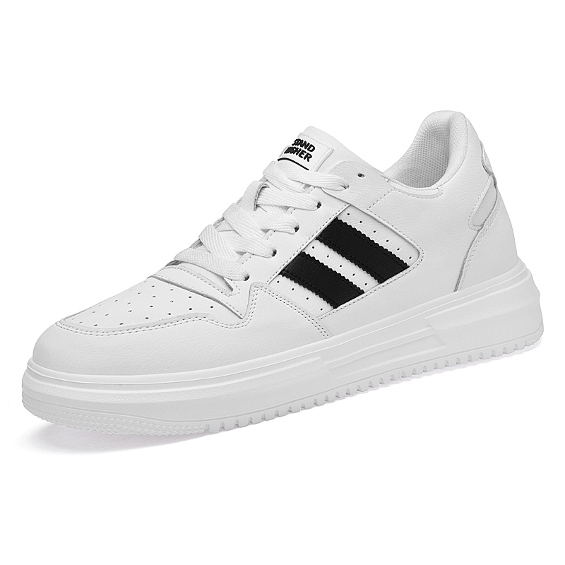 Men's Elevator Height Increase Shoes - 10cm Leather Sneakers