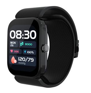 Black Blood Pressure <b>Smart</b> <b>Watch</b> Wrist BP Monitor Pulse Rate Tracker Wearable Health Device for Home Use - Product Image 4
