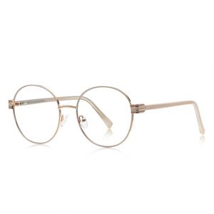 ZOWIN modello 3137 montature ottiche rotonde nuovo stile occhiali da vista in metallo Anti luce blu montature per occhiali per <span class=keywords><strong>Computer</strong></span> Gafas Cerminmata - Product Image 4