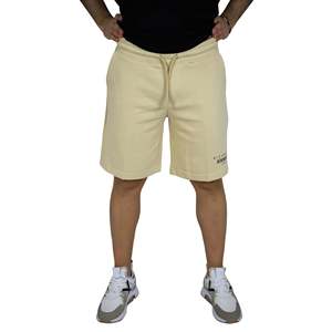 Shorts pour homme Richmond X en mélange de coton beige, vêtements de sport - Product Image 1