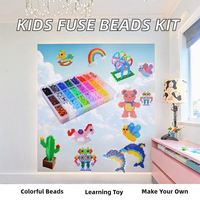 Nouveau design 2026 – Kit de perles à fusionner Hama en plastique écologique, perles rondes de 5 mm pour loisirs créatifs, jouet éducatif personnalisable pour enfants