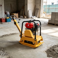Compacteur à plaque vibrante réversible à essence pour la compactation de sols et d'asphalte en travaux de construction de fossés étroits