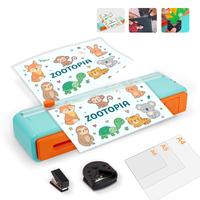 Machine à plastifier 4 en 1 chaud et froid en gros avec coupe-papier intégré, coins arrondis et perforateur pour formats A4, A5, A6