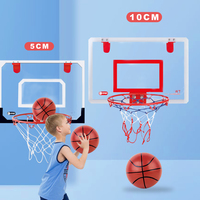 Meilleure vente : Mini-panier de basket d'intérieur pour enfants avec tableau de scores LED et balles, à fixer sur la porte