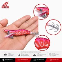 Échantillon Gratuit REDETYES Leurre de Pêche en Plastique 2.0 Luminescent dans l'Obscurité, Type Crevette/Calamar, 8cm, pour Eau Moyenne, avec Hameçon Bomb Hook, pour Pêche en Eau Salée/Lac/Rivière
