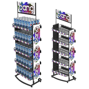 Bevis tùy chỉnh bột tráng dây kim loại <span class=keywords><strong>Rack</strong></span> hiển thị cho đồ uống chai hoặc lon bia cho siêu thị hoặc cửa hàng rượu - Product Image 1