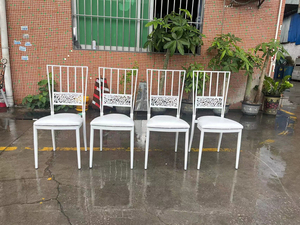 Wholesale New Design Hotel Furniture Events Metal Steel Gold Dining Banquet <b>Chair</b> for Wedding Party - Product Image 5