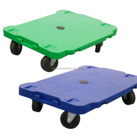 Carretilla de Plataforma Portátil de Plástico con Cuatro Ruedas y Capacidad de Carga de 220 lb, para Mudanzas, Venta al Por Mayor OEM