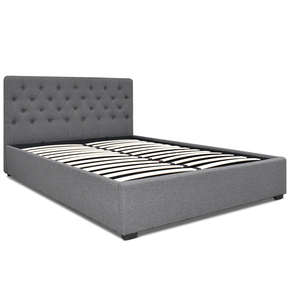 Mobilier de chambre à coucher au design moderne Cadre de <span class=keywords><strong>lit</strong></span> Queen Size Grossiste <span class=keywords><strong>Rangement</strong></span> en cuir rembourré souple au design rotatif pour usage domestique - Product Image 1