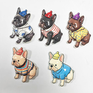 Aimants de réfrigérateur personnalisés en diatomite 3D, bouledogue français, aimants de réfrigérateur en diatomite mignons, décoration de la maison, cadeau - Product Image 5