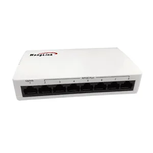 Wanglink 8 port Reverse POE Switch with 1000M Uplink RPOE Switch Support 24-56V Passive PoE compliant PSD and PD
