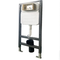 FS5001-G de réservoir de chasse moderne pour salle de bain, marque d'eau dissimulée avec cadre en métal et tuyau de raccordement en plastique