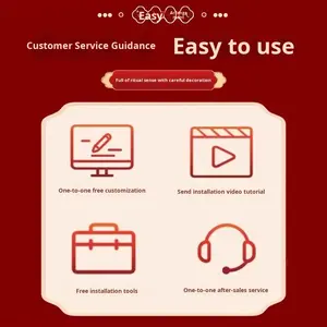 新中式复古粉色宝宝周岁派对装饰场景女孩周岁仪式背景墙中国 - Product Image 1