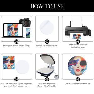 Jouet magnétique en acrylique vierge pour sublimation 360 °   Jouet anti-stress rotatif aimanté pour réfrigérateur, personnalisable pour impression sur mesure, cadeaux DIY - Product Image 6