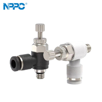 Raccords rotatifs de la série SC de la marque NPPC, SC8-01, avec tube de 8 mm, filetage mâle 1/8, connecteur rapide, marque NPPC, couleur noire ou blanche