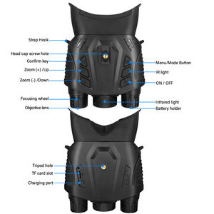 Jumelles de Vision Nocturne Couleur DT69 Montées sur Casque avec Wifi, Écran 2.4', Vidéo 2.5K, Zoom 8X, Lunettes de Vision Nocturne Montées sur la Tête - Product Image 5