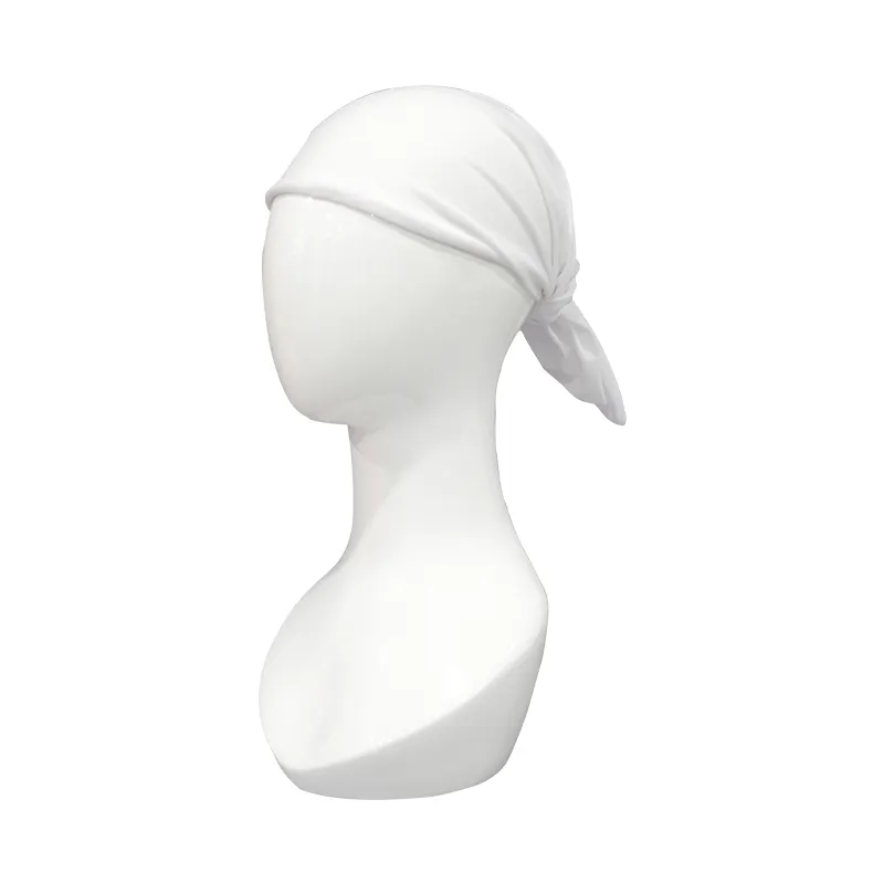 Multifunctional Tube Bandana Face Mask Polyester Plain White Head Bandana for Kids