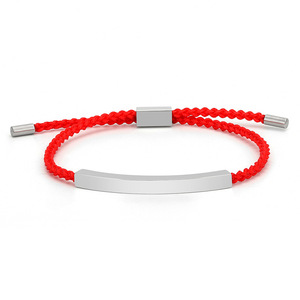 Pulsera Trenzada Shang Rui de Acero de Titanio, Tubo Curvo Hueco, Ajustable, Diseño Geométrico Personalizado - Product Image 5