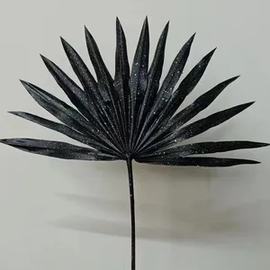 G062 Hot Sell Dried sun palm fan leaf Natural fresh flower palm leaves for Home Wedding cake decoration