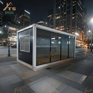 موقع ورشة عمل محمول 40 قدم 20 قدم حاوية مكتب جاهزة الصنع ، سعر حزمة مسطحة ساعة مكتب حاوية متنقل فاخر مسبق الصنع - Product Image 1