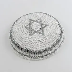 Wholesale Custom Yarmulke Traditional Hand-Crocheted Jewish Kippah Kippot Kipa