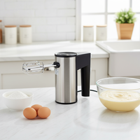 Batidora Eléctrica de Escritorio para Uso Doméstico, Batidora Manual para Claras de Huevo, Crema, Mezclador Automático Pequeño para Repostería y Harina