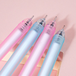 Cute Cartoon Rabbit Gel Pen Pink Blue Needle Tip Plastic Office School Writing Pen Mixed Pack - Product Image 4
