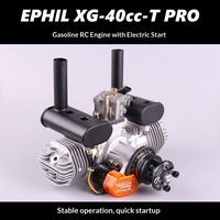 Moteur à essence pour avion modèle réduit EPHIL XG-40cc-T PRO avec démarreur électrique, bicylindre opposé, pour aile fixe