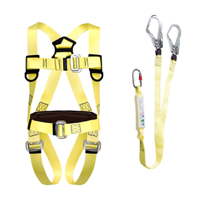 Cinto de Segurança para Trabalho em Altura com Duplo Gancho, Proteção Completa Contra Quedas, Conjunto Completo de 5 Pontos de Fixação - Product Image 3