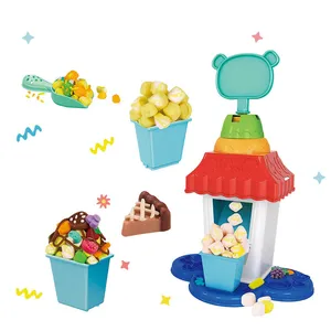 Eco Vriendelijke Diy Kleur Klei Set Popcorn Machines Speelgoed Koken Speeldeeg Set Voor Kinderen