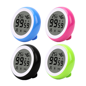 นาฬิกาจับเวลาในครัวดิจิตอลขนาดใหญ่พร้อมหน้าจอทัชสกรีนนับถอยหลัง/นับถอยหลังมีไฟแบ็กไลท์แม่เหล็กแสดงอุณหภูมิความชื้นปลุกทำอาหาร - Product Image 3