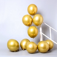 Tongxu 50 pièces de ballons en latex chromé de 10 pouces, 2,2 g, couleurs mélangées, pour décorations de fête d'anniversaire, de remise de diplôme, d'Halloween, de Noël