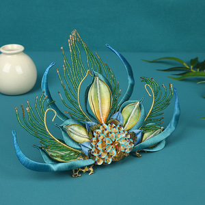 24 designs originaux, entièrement faits à la main, patrimoine culturel immatériel, style ancien haut de gamme, à motifs de phénix, Song et Ming - Product Image 3