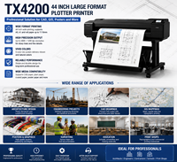 Plotter de Formato Grande TX4200 de 44 Pulgadas, Impresora para Dibujos de Ingeniería CAD, Máquina de Impresión de Pósteres