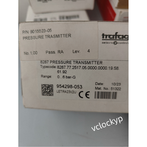 1 Uds. NUEVO sensor de presión Trafag 8287.77.2517 0-6bar - Product Image 3