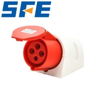Connecteur étanche industriel SFE CEE 16A 32A, prises industrielles apparentes et encastrées, 3, 4, 5 broches, prise standard