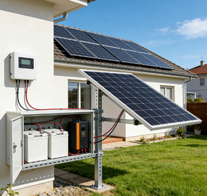 Système <span class=keywords><strong>solaire</strong></span> 600W résistant aux intempéries avec batterie gel 250Ah, kit <span class=keywords><strong>de</strong></span> panneaux solaires durables <span class=keywords><strong>pour</strong></span> abri <span class=keywords><strong>de</strong></span> <span class=keywords><strong>jardin</strong></span> et usage maritime - Product Image 1