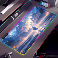 Tappetino Mouse con Caricatore Wireless Anime, Logo Personalizzato, Impermeabile, Antiscivolo, Antibatterico, Grande Formato, Protezione dalle Radiazioni, RGB LED, Caricatore QI
