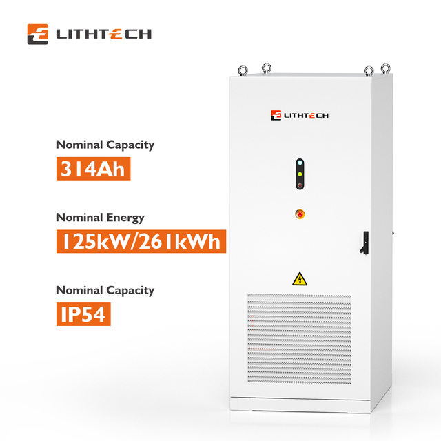 Industrial and Commercial 261kwh Energy Storage Cabinet High Voltage 125kw Solar Battery 500kwh Lithium Ion Battery